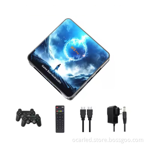 W8 Pro TV Game Console: Wireless Dual Rocker Joystick with Android 14, 1GB+8GB Storage